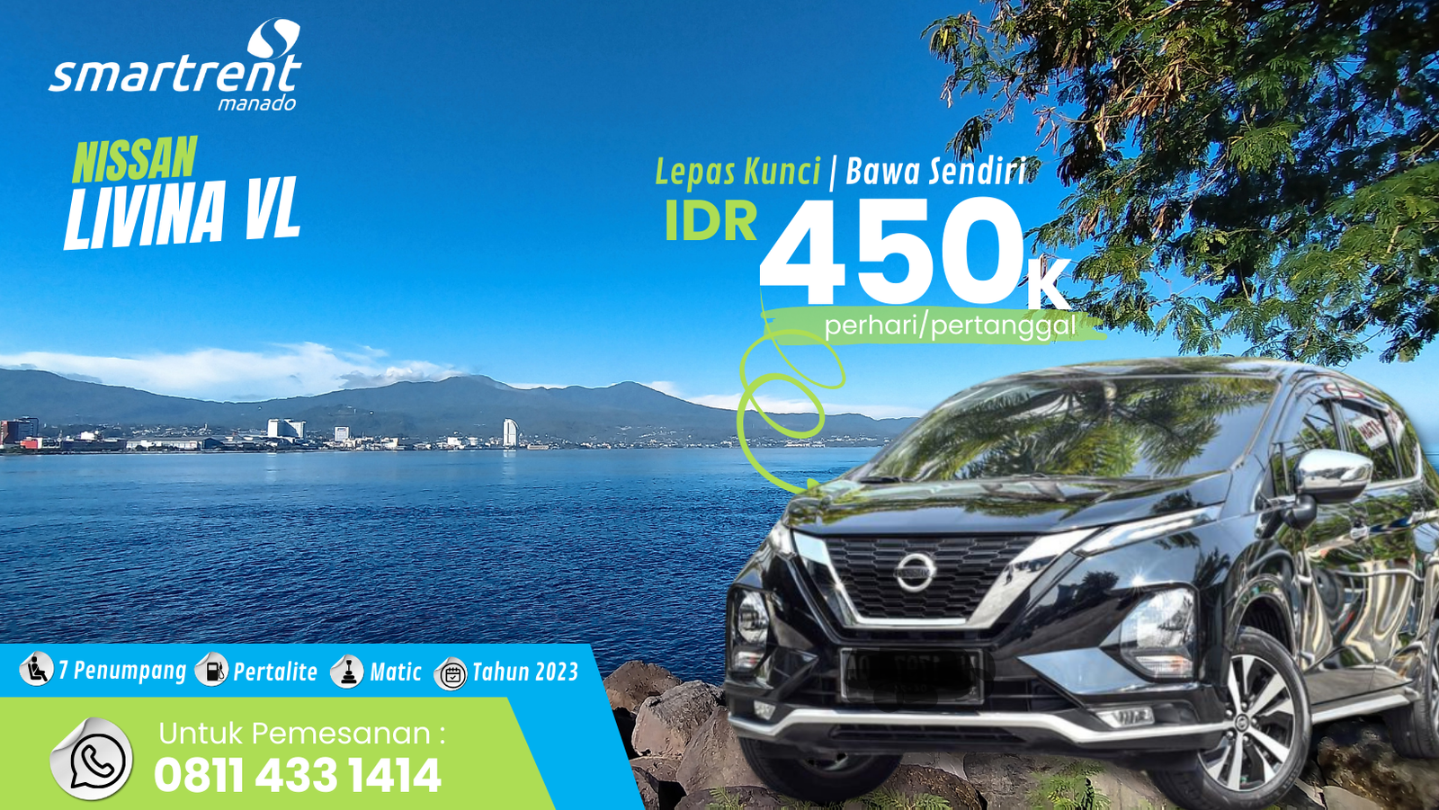 sewa mobil manado lepas kunci